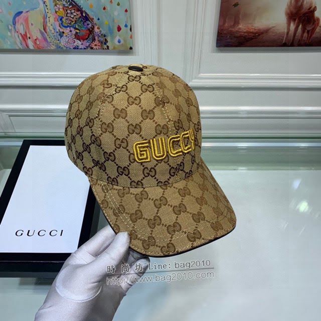 Gucci男女同款帽子 古馳立體刺繡棒球帽鴨舌帽  mm1732